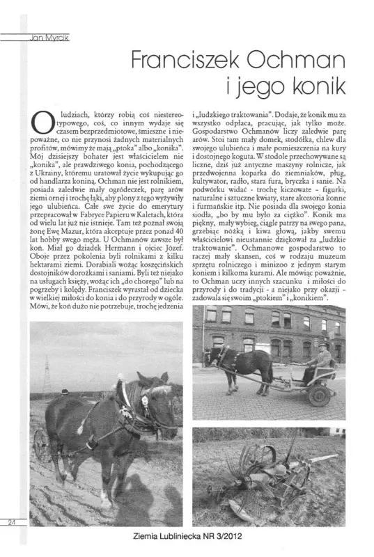 Dzisiaj jeszcze jedno wspomnienie o Panu Franku